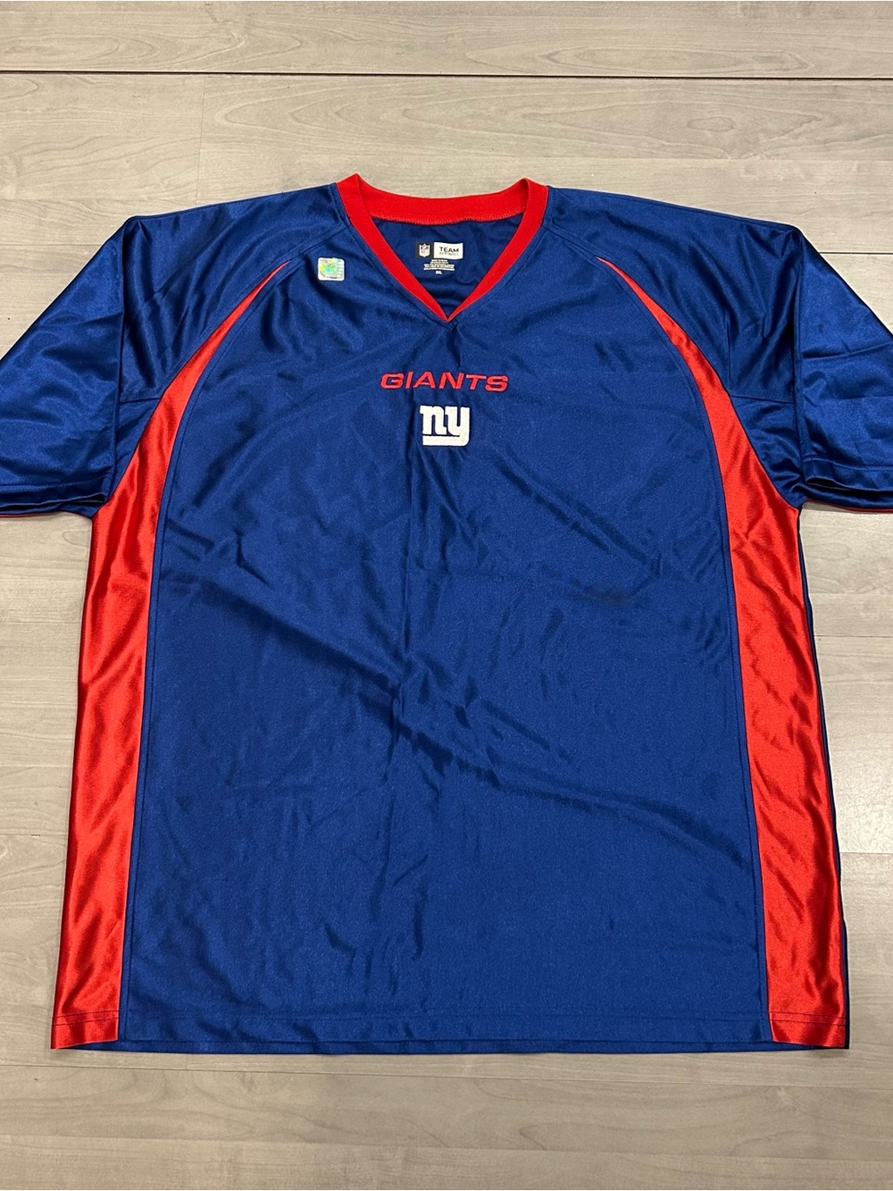 NWT Y2K New York Giants NFL Team Apparel Jersey Shirt Men’s 2XL Blue Football